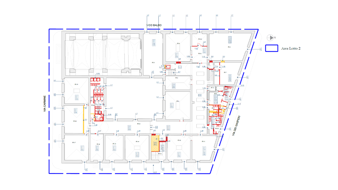Piano Secondo - Interventi generali