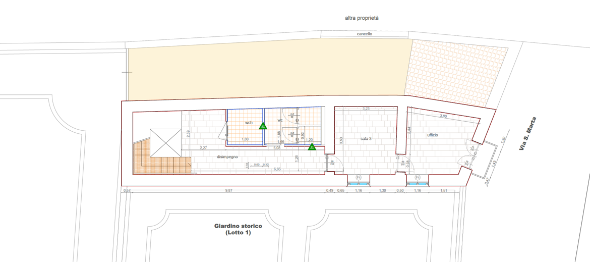 Progetto di riuso dell'immobile - Piano Primo
