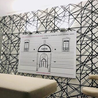 MOHA Place de Beauté - Milano dettaglio illuminazione - carta da parati