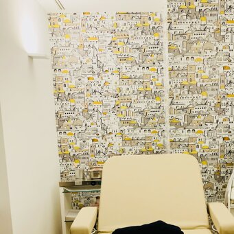 MOHA Place de Beauté - Milano Beauty cabin -Lighting fitting & wall paper detalis