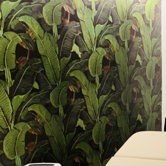 MOHA Place de Beauté - Milano Cabina estetica - dettaglio carta da parati