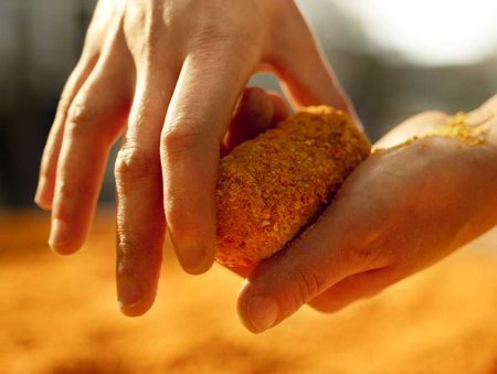 Rosticcere che frigge arancine nel laboratorio del Bar Pasticceria Di Giorgi a Pioppo