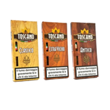 Sigaro Toscano tradizionale in primo piano, con foglia di tabacco scura e lavorazione affumicata tipica