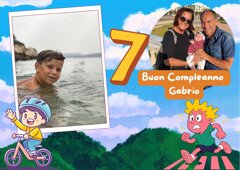buon compleanno bambino 7 anni auguri arancio verde dinosauro.jpeg buon compleanno bambino 7 anni auguri arancio verde dinosauro.jpeg