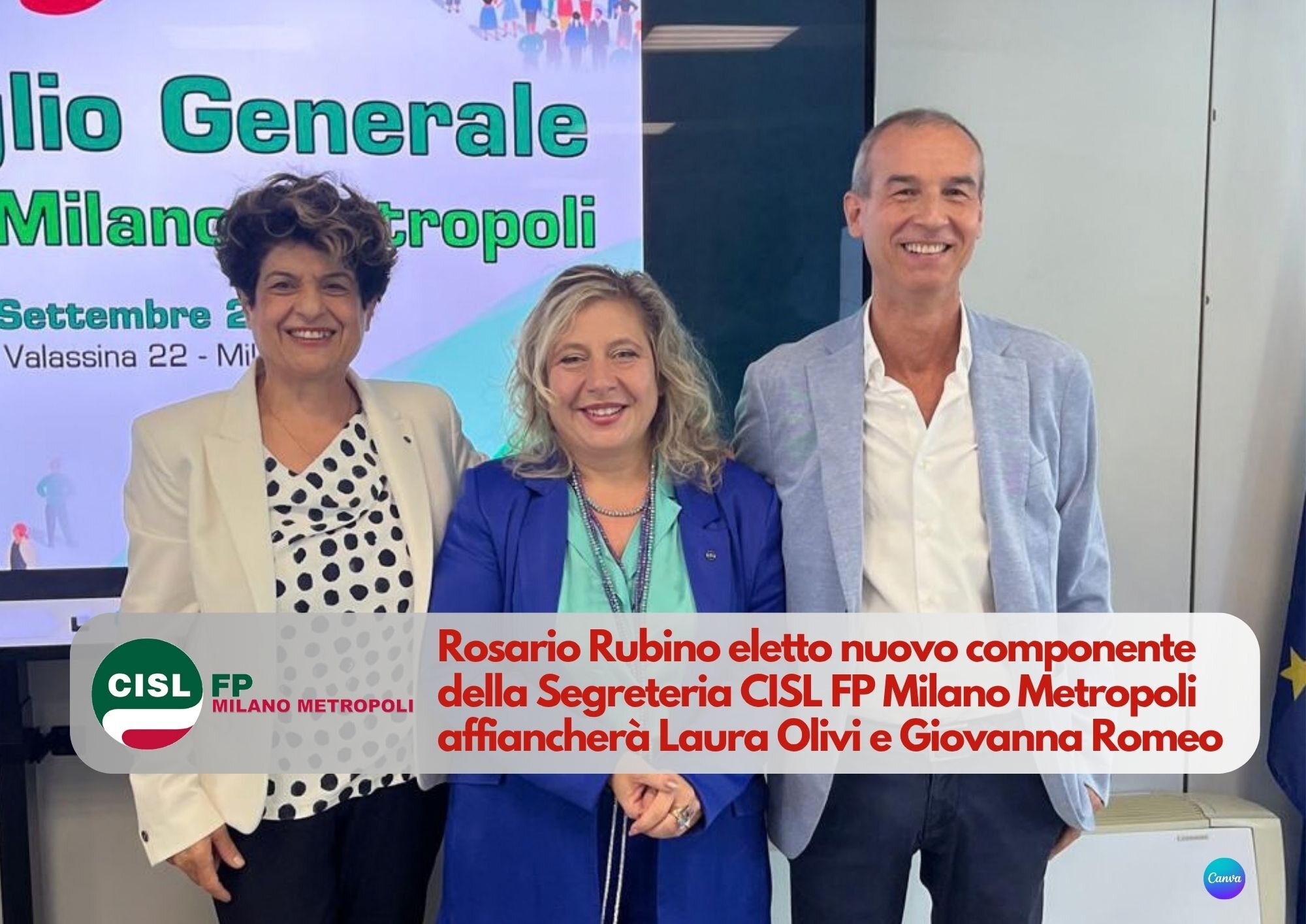 CISL FP Milano Metropoli. Rosario Rubino eletto nuovo componente di Segreteria Territoriale