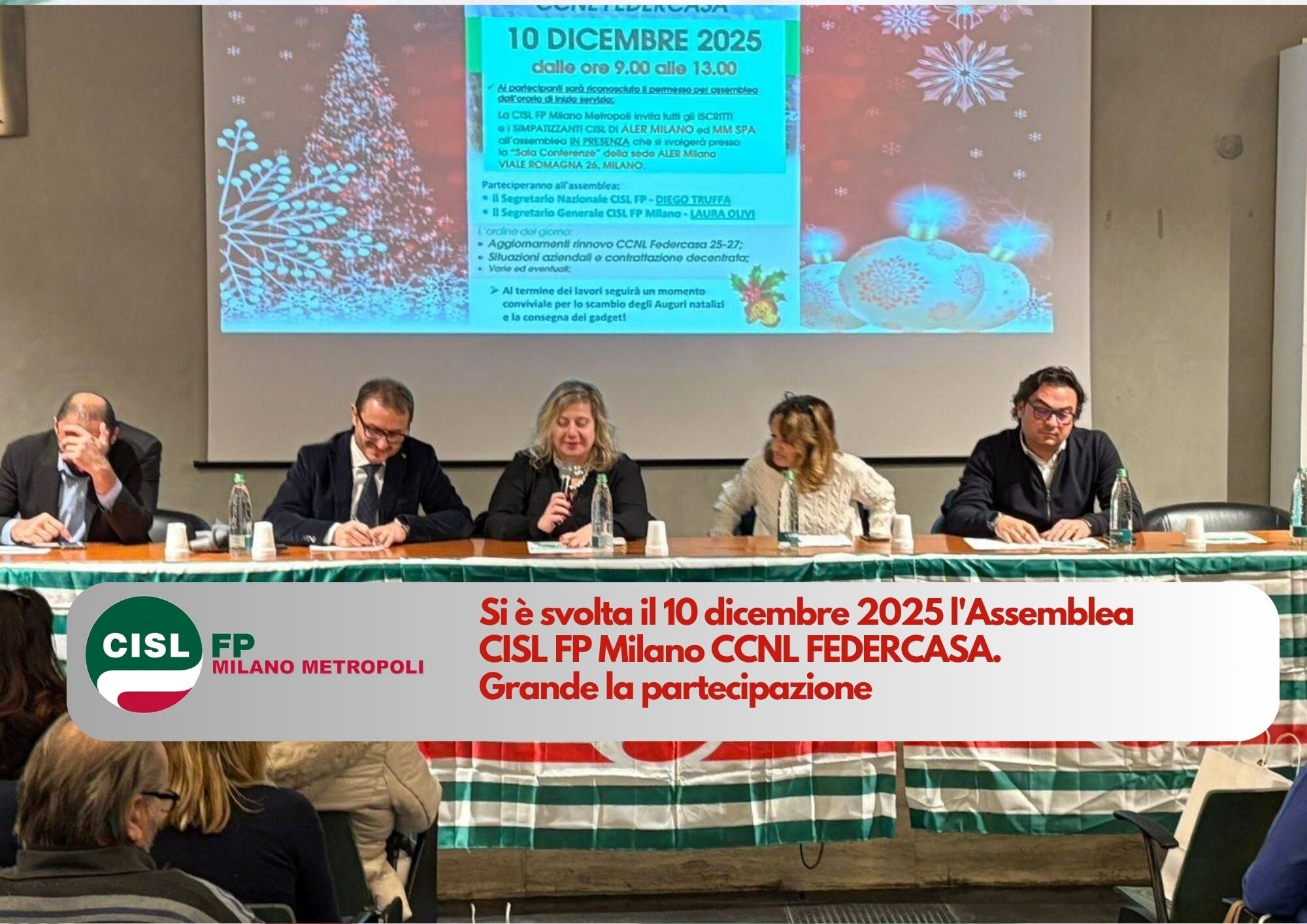 CISL FP Milano Metropoli. CCNL Federcasa Assemblea CISL FP Milano