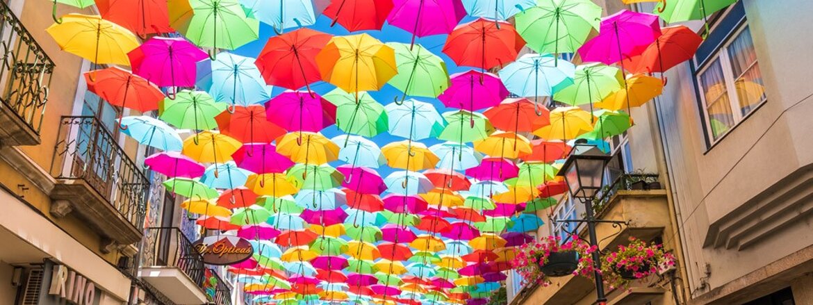 Sky Umbrella Sky Project, Agueda (2012)