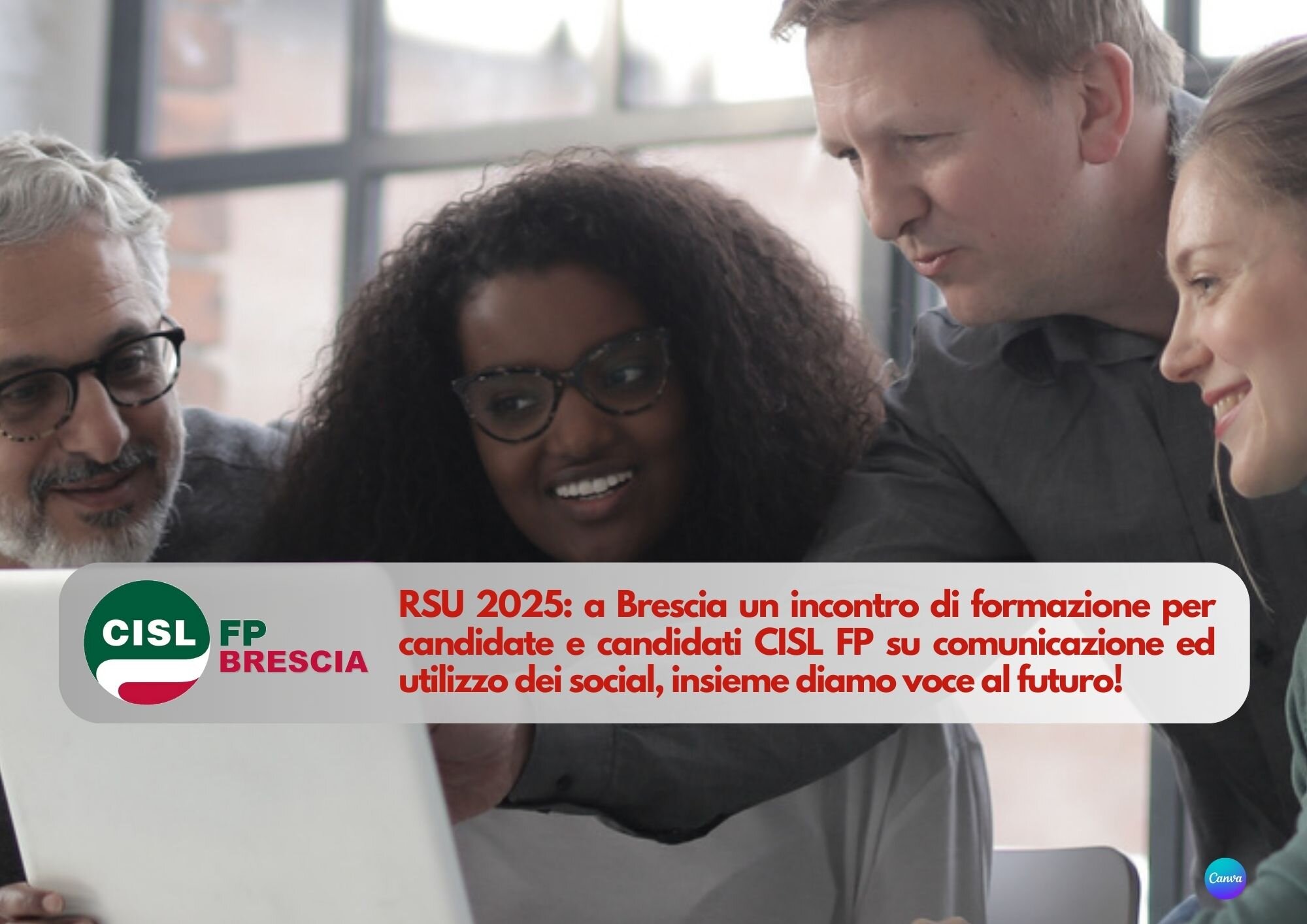 CISL FP Brescia. RSU 2025, incontro di formazione per candidati CISL FP su comunicazione ed utilizzo dei social, insieme diamo voce al futuro!