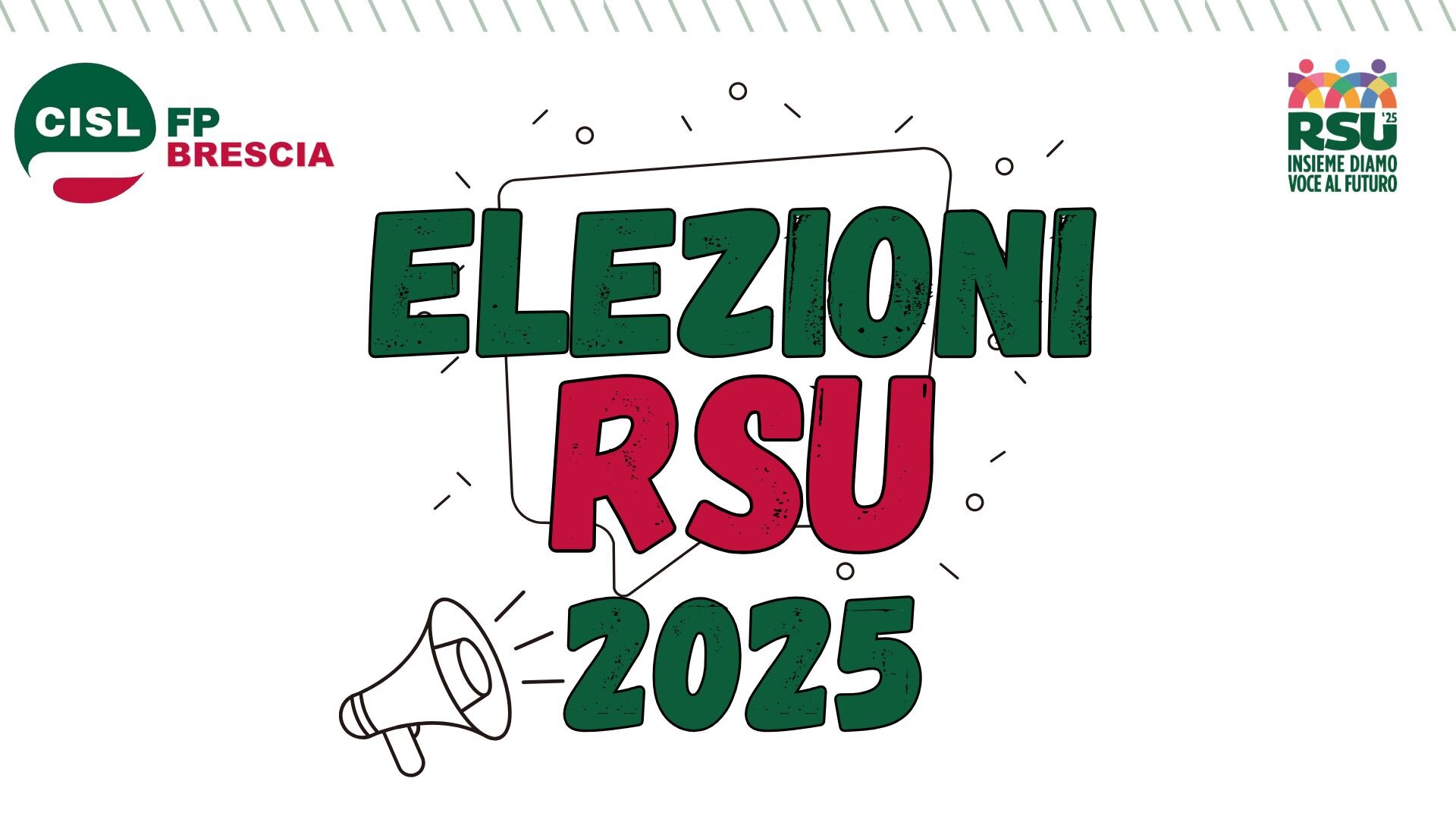 CISL FP Brescia. Elezioni rinnovo RSU 2025. Si vota il 14, 15 e 16 Aprile. Scegli la CISL FP