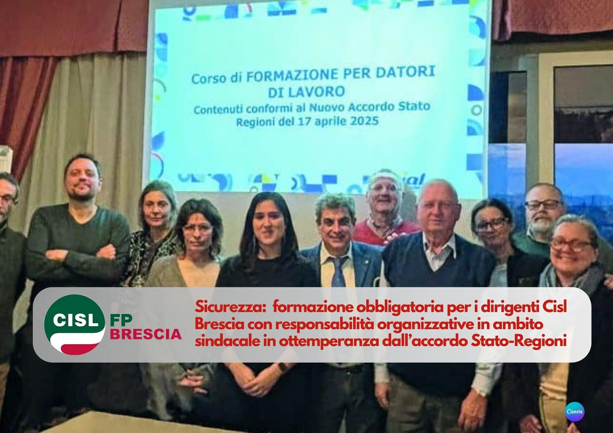 CISL FP Brescia. Sicurezza: anche la Funzione Pubblica assolve all'obbligo formativo per i datori di lavoro