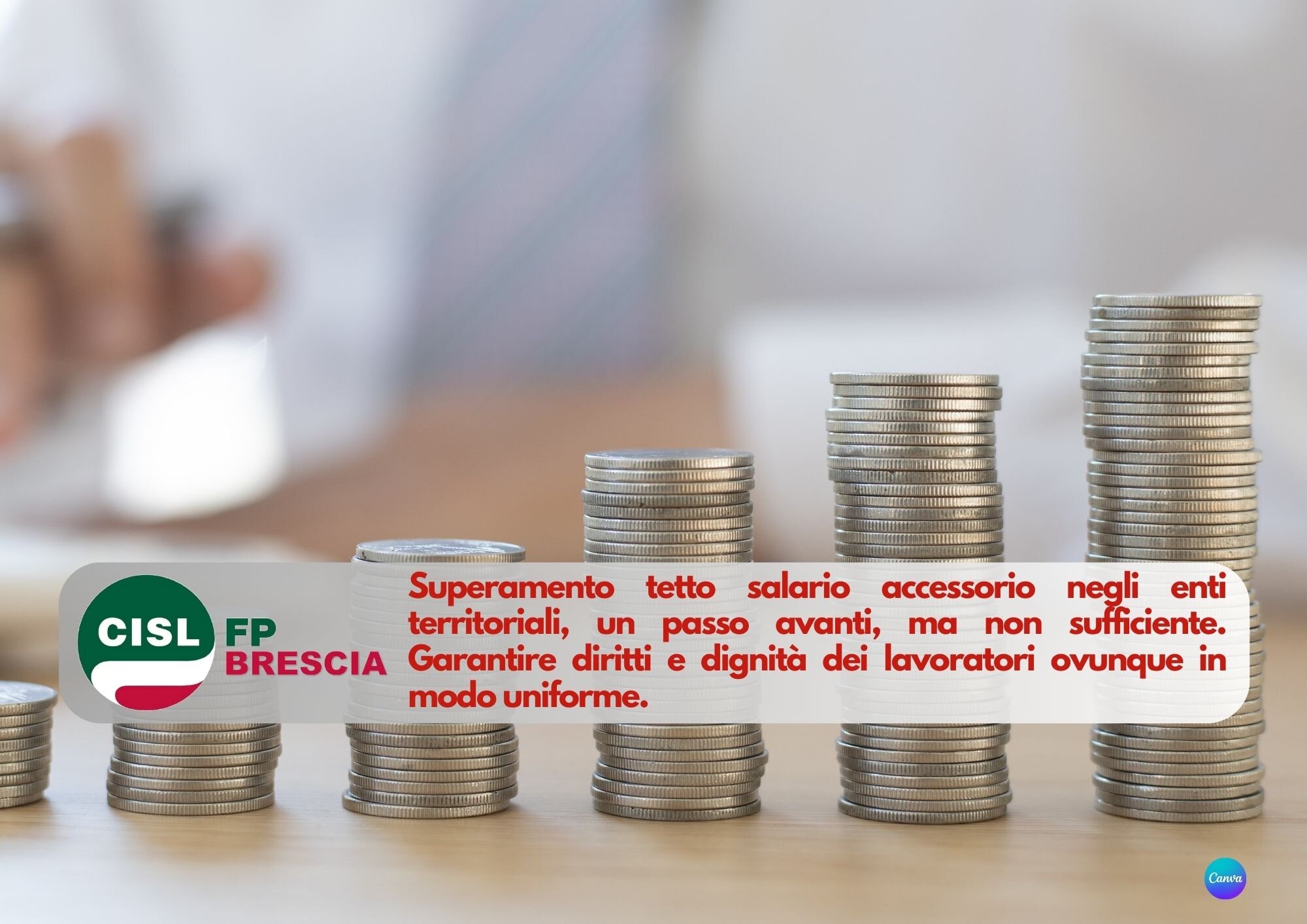 CISL FP Brescia. Superamento tetto salario accessorio negli Enti territoriali: passo avanti, ma non basta