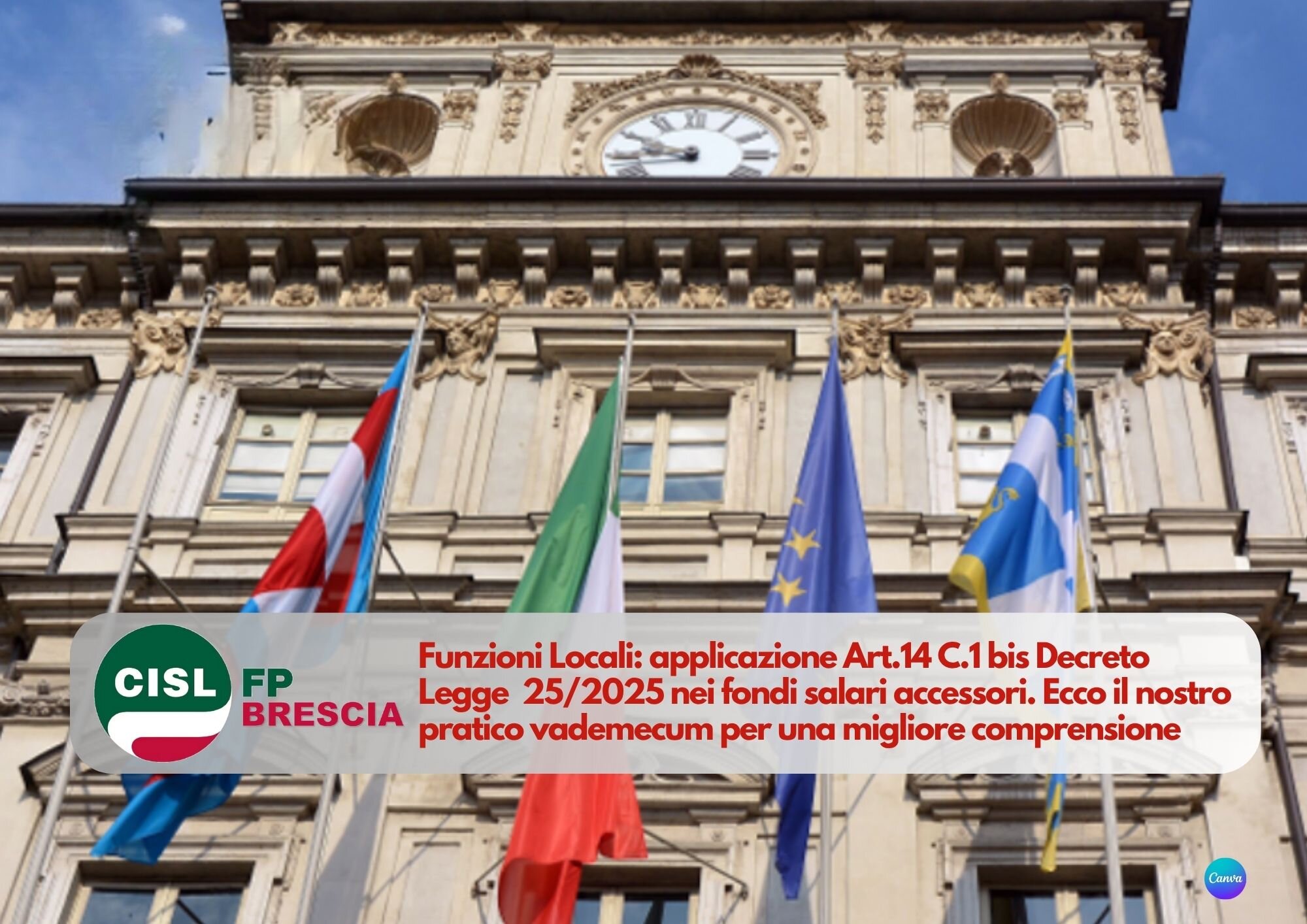 CISL FP Brescia. Funzioni Locali: il nostro vademecum per l'applicazione Art.14 C.1 bis D.L. 25/2025