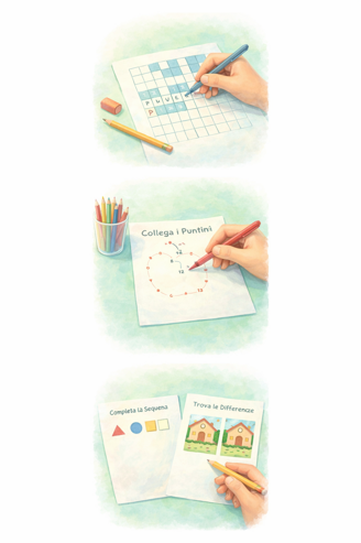 esercizi cognitivi su carta