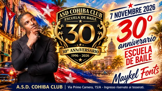 poster anniversario asd cohiba club a cuba