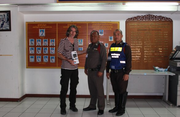 Delivery of my gift to the Bangkok Police Delivery of my gift to the Bangkok Police