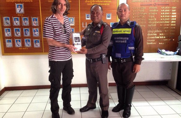 Delivery of my gift to the Bangkok Police Delivery of my gift to the Bangkok Police