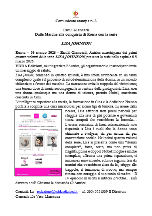 comunicato n 3 giancarli a roma