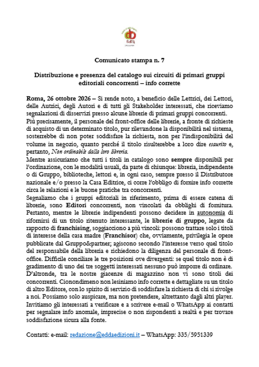 comunicato n 7 comunicato n 7