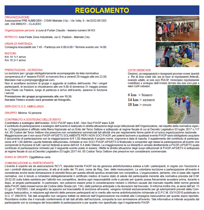 regolamento 54 marcia