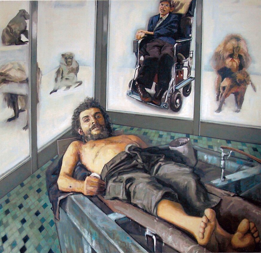 che guevara and stephen hawking by luca del baldo.jpeg che guevara and stephen hawking by luca del baldo.jpeg