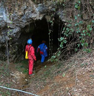 ingresso cavità Tana della Dronera