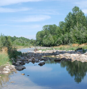 il torrente Maira a Tetti di Dronero