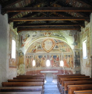 interno Cappella di San Salvatore (loc. Macra)