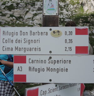 Pannello sentieristico