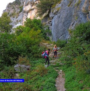parete rocciosa delle Rocche del Manco