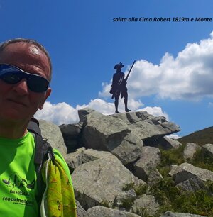 salita alle cime Baussetti e Robert