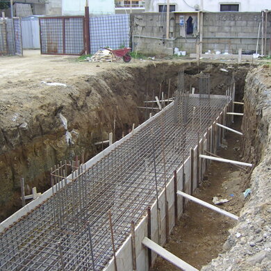 Autorimessa in Sant'Agata, Massa Lubrense (Na) Travi di fondazione