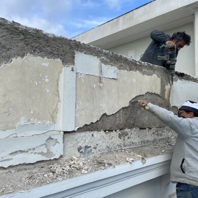 Villa Massa - Sant'Agnello (Na) Restauro delle facciate, manutenzione straordinaria terzo piano