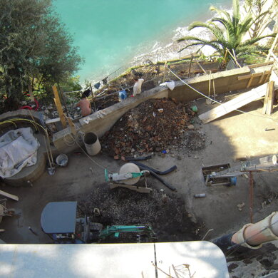 Hotel Marincanto, Positano (Sa) Scavo e realizzazione di piscina a sfioro