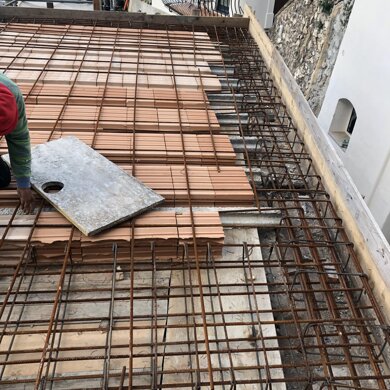 Villa Carolina, Positano (Sa) Ristrutturazione edificio, rifazione solai