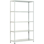 scaffale-kit-5-ripiani-aste-intere-prometal-vern-grigio-cm-40x120-hcm-200