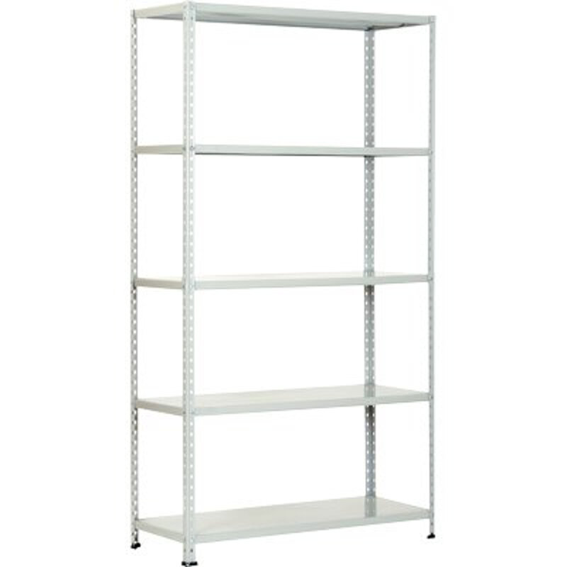 scaffale-kit-5-ripiani-aste-intere-prometal-vern-grigio-cm-40x120-hcm-200