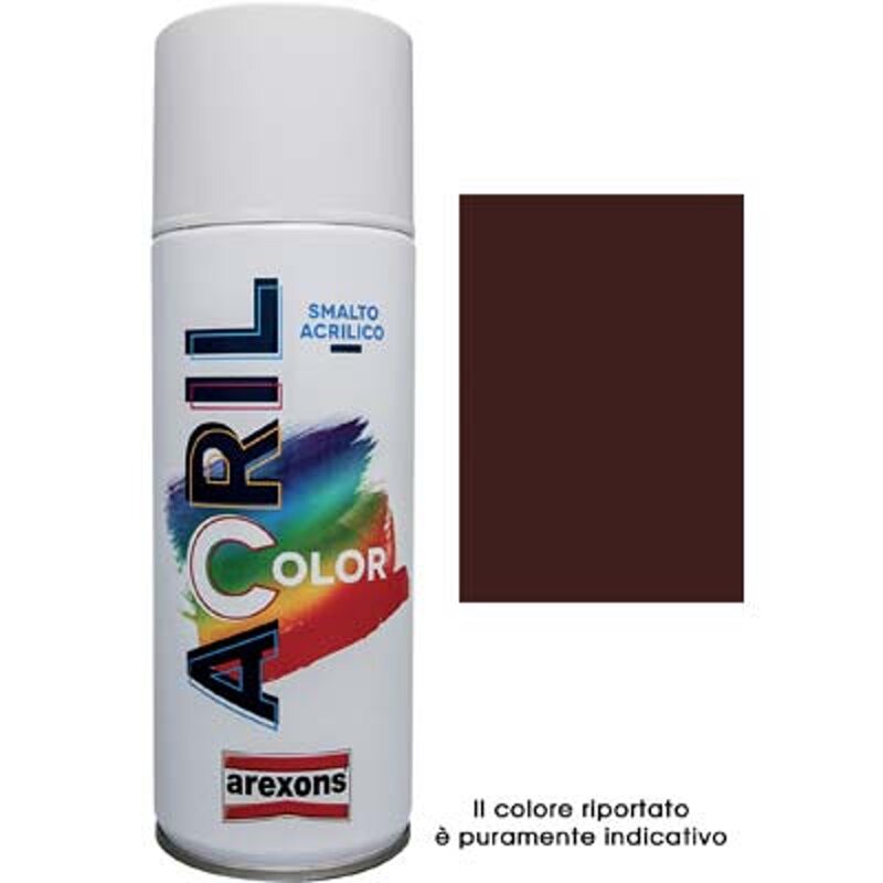 smalto-spray-acril-color-arexons-marrone-scuro-ral-8017-ml-400