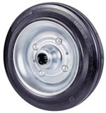 ruota-gomma-nera-112-avo-disco-acciaio-cuscinetti-a-rulli-dmm-100x30