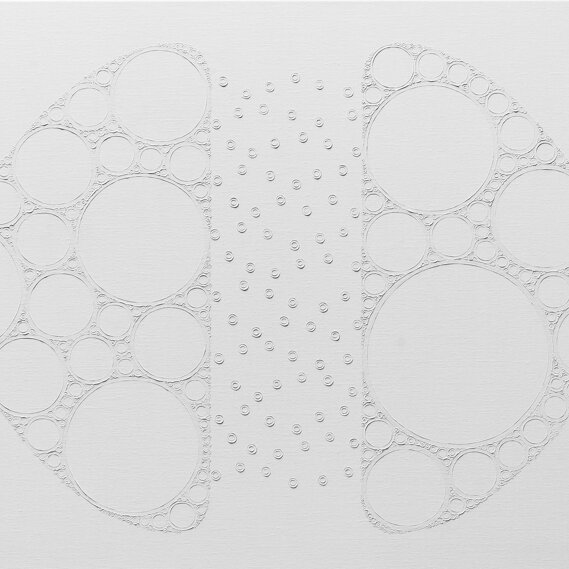 14-C05 (oil on acrylic on canvas, 70x180cm, 2014)