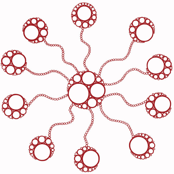 19-C01 (oil on acrylic on canvas, 120x120cm, 2019)