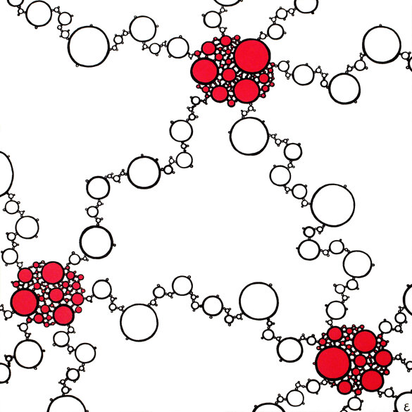 11-C07 (acrylic on canvas, 40x40cm, 2011)