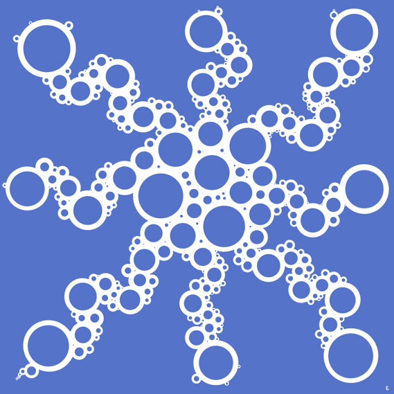 09-C02 (oil on acrylic on canvas, 100x100cm, 2009)