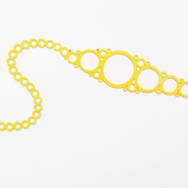 22-C33 (laser cut painted iron, 75x120cm, 2022)