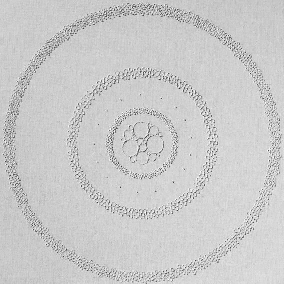 15-C04 (oil on acrylic on canvas, 100x100cm, 2015)