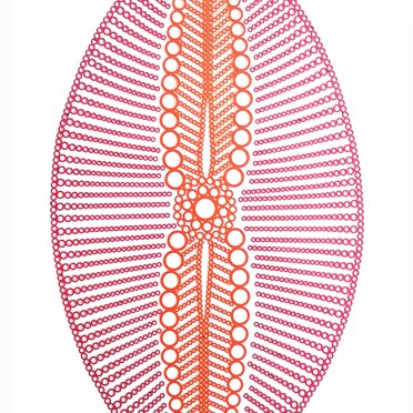 22-C38 (laser cut painted iron,, 85x170cm, 2022)