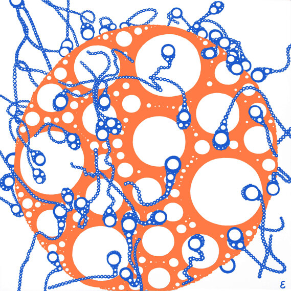11-C16 (acrylic on canvas, 40x40cm, 2011)