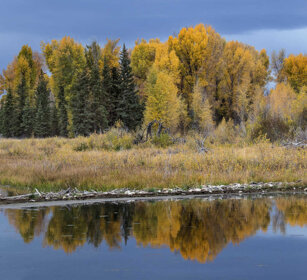 paesaggio, landscape Schwabacher landing, Grand Teton range