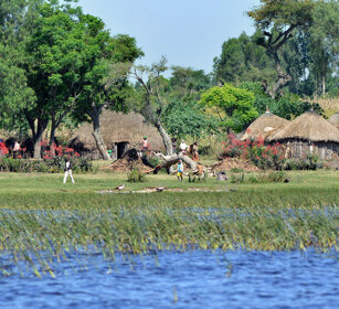 villaggio di pescatori Sidama hamlet of Sidama fishers, lago Tana, lake Tana
