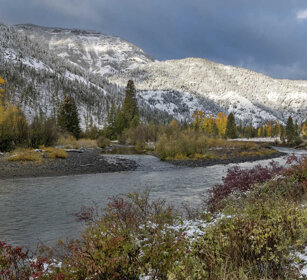 paesaggio, landscape torrente Eagle, Eagle creek, Yellowstone NP