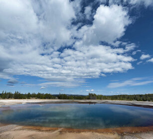 pozza sulfurea, sulphureous pool PN di Yellowstone, Yellowstone NP